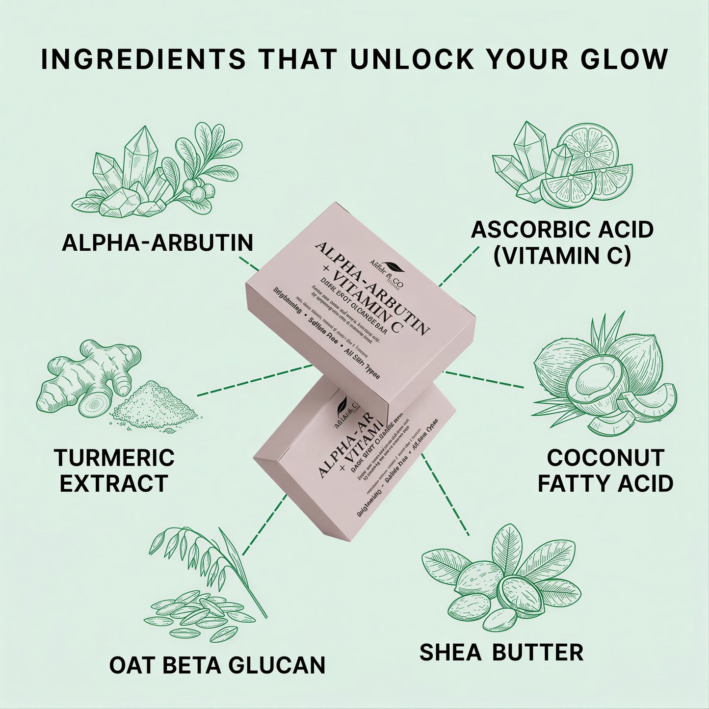 Alpha-Arbutin + Vitamin C Brightening Bar